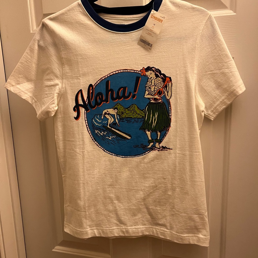 Gymboree Aloha Hula shirt, boys size 12